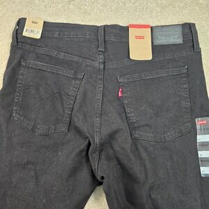 Levis Wedgie Fit High Rise Straight Leg Jeans Black Womens 31 NWT
